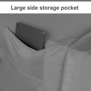 Dark Gray Zipper Fitted Sheet – Sleep Tight 600 Thread Count Cotton