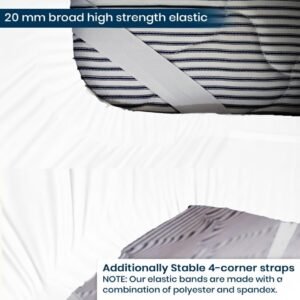White Zipper Fitted Sheet – Sleep Tight 600 Thread Count Cotton