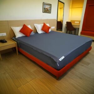 Dark Gray Zipper Fitted Sheet – Sleep Tight 600 Thread Count Cotton