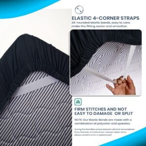 Black Zipper Fitted Sheet – Sleep Tight 600 Thread Count Cotton