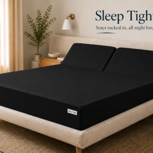 Black Zipper Split Sheet – Sleep Tight Stays Tucked In, All Night Long