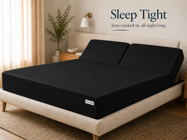 Black Zipper Split Sheet – Sleep Tight Stays Tucked In, All Night Long