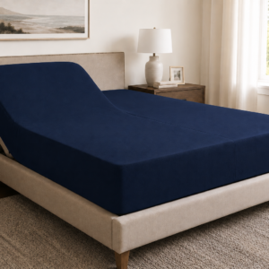 Dark Blue Zipper Split Sheet – Sleep Tight Stays Tucked In, All Night Long