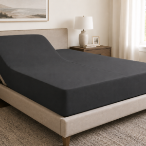 Dark Grey Zipper Split Sheet – Sleep Tight Stays Tucked In, All Night Long