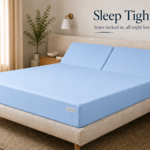 Sky Blue Zipper Split Sheet – Sleep Tight Stays Tucked In, All Night Long