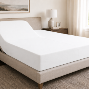 White Zipper Split Sheet – Sleep Tight Stays Tucked In, All Night Long